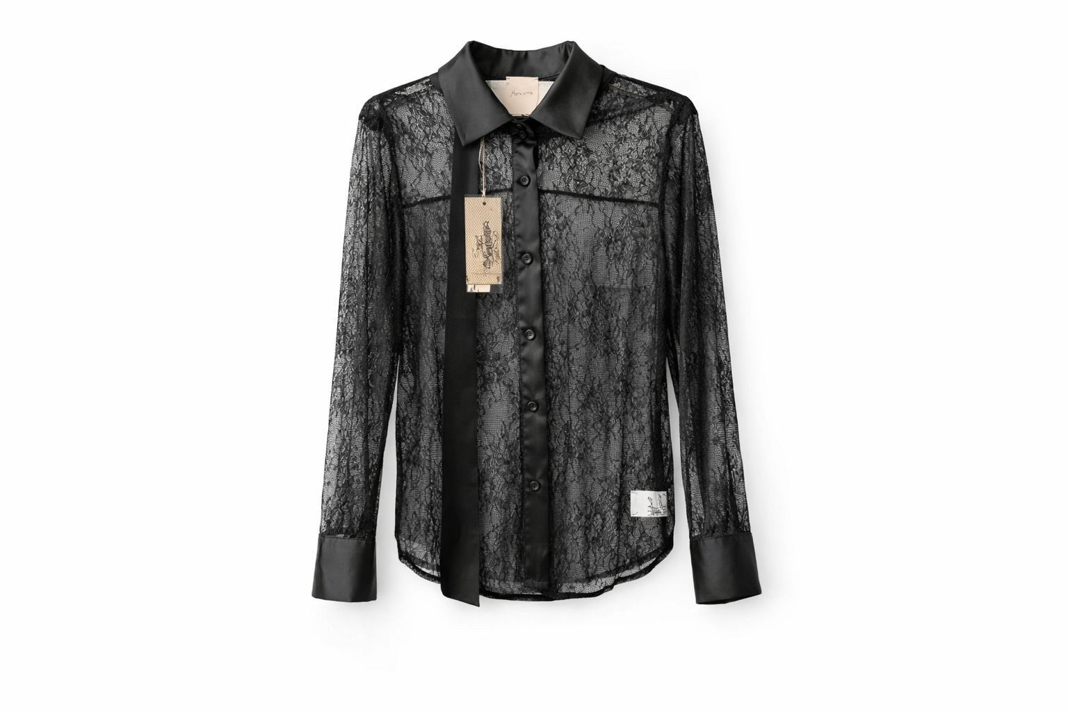 Camicia in Pizzo Trasparente